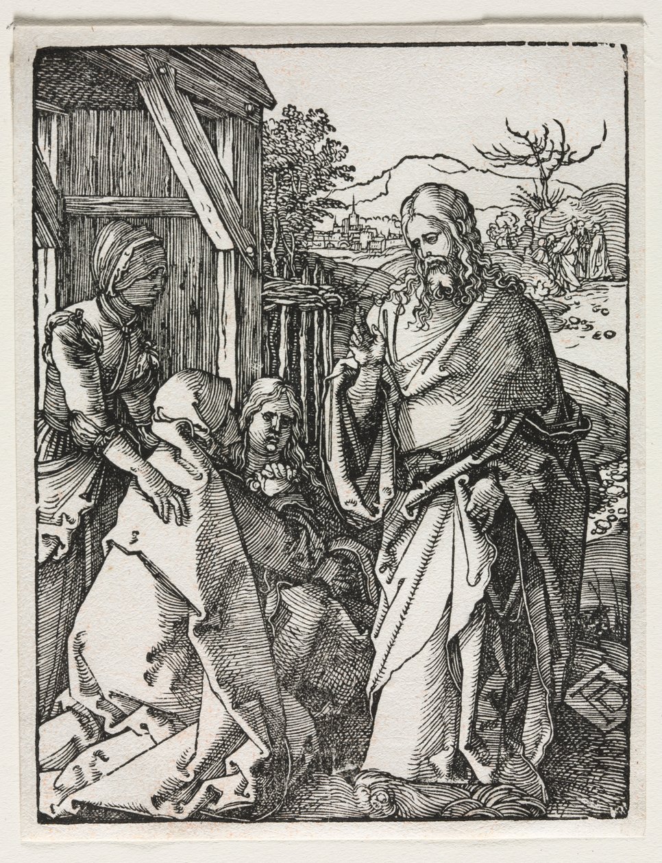 De Kleine Passie: Christus Neemt Afscheid van de Maagd door Albrecht Dürer
