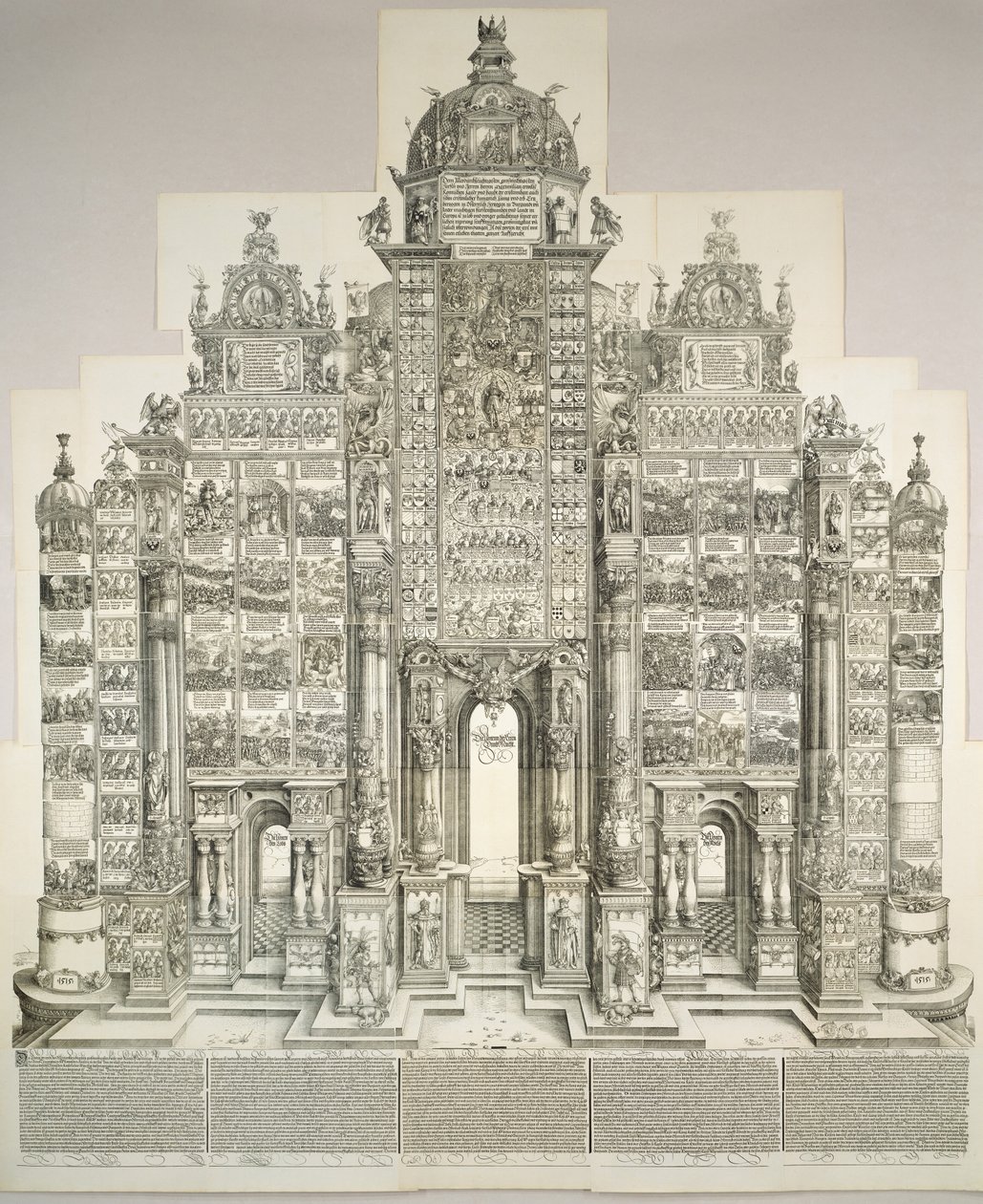 De triomfboog van Maximiliaan door Albrecht Dürer
