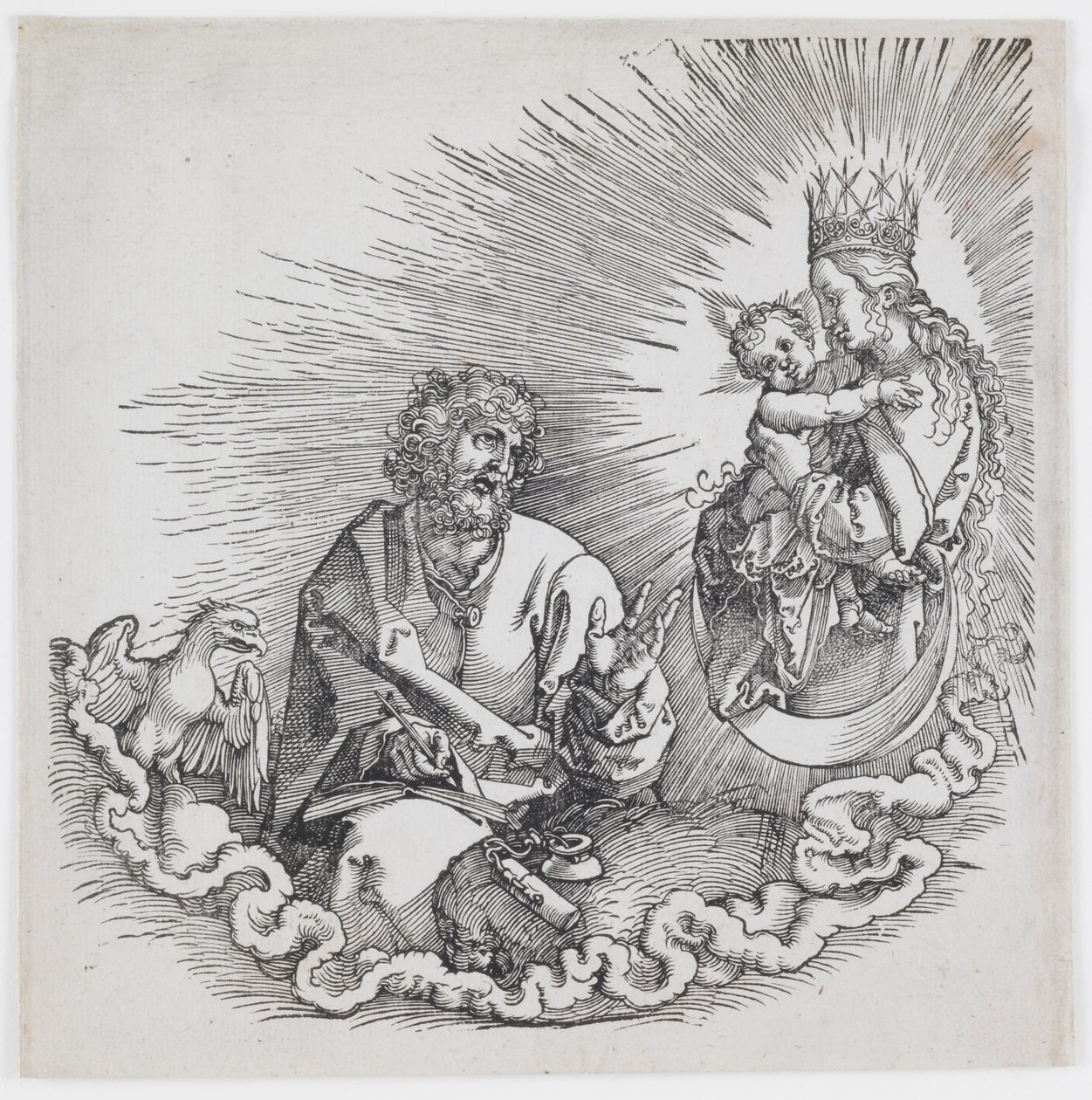 De Maagd Verschijnt aan Sint Jan, uit de editie van 1511 van 