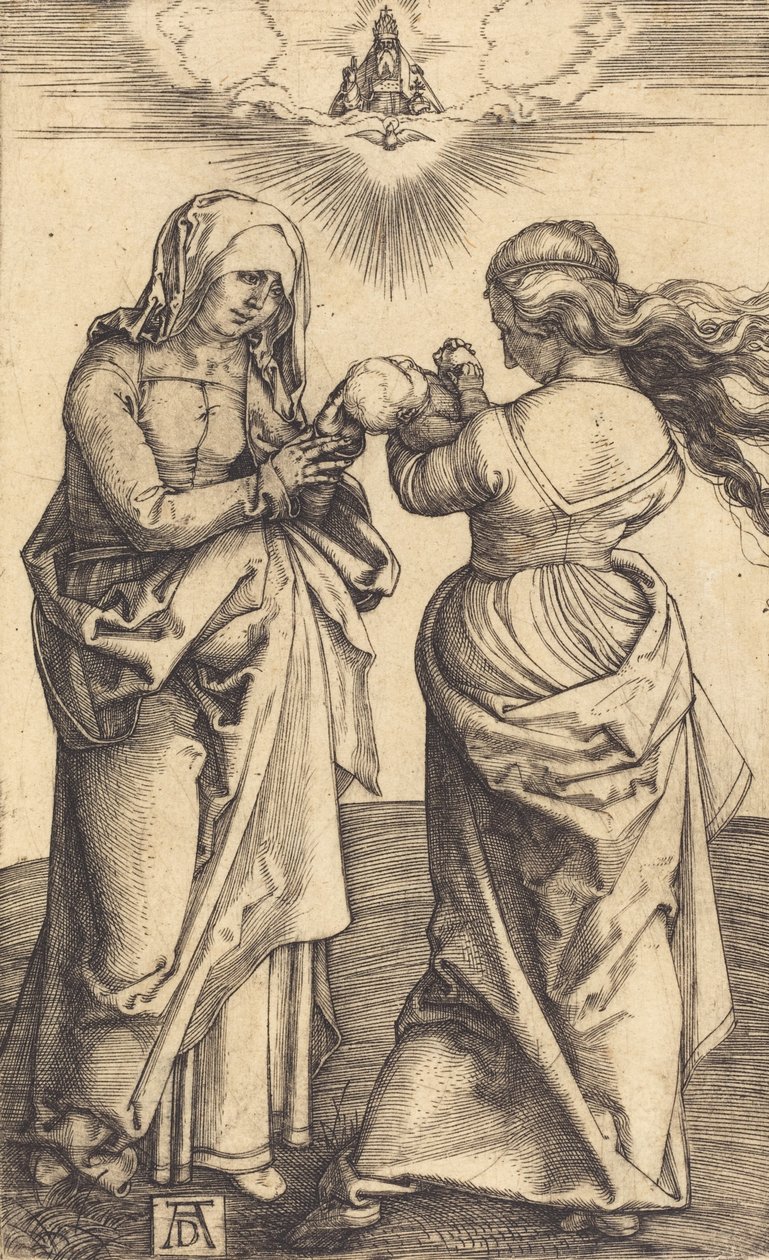 De Maagd en Kind met Sint-Anna, ca. 1500 door Albrecht Dürer