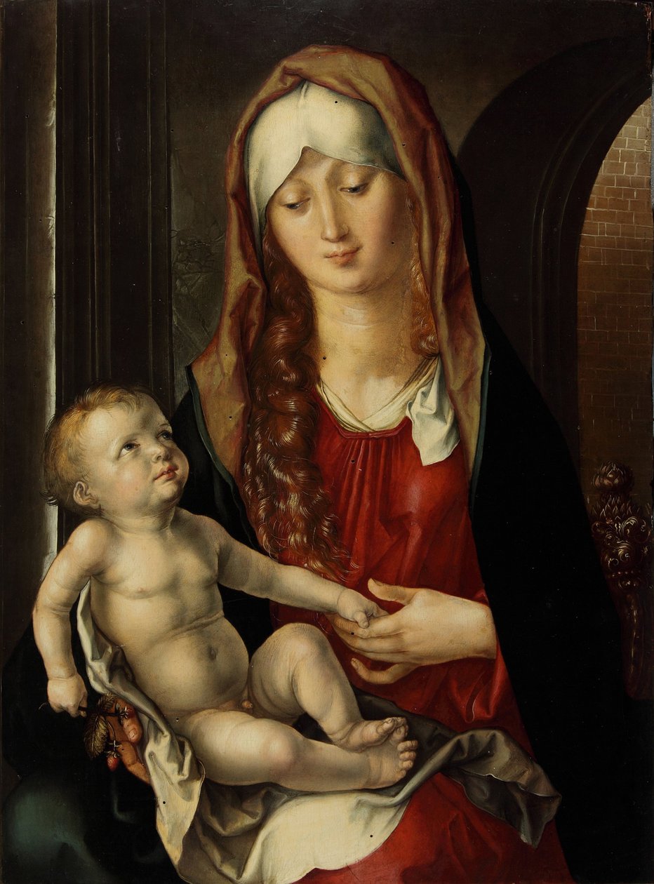 De Maagd en kind Madonna del Patrocinio, 1495 door Albrecht Dürer