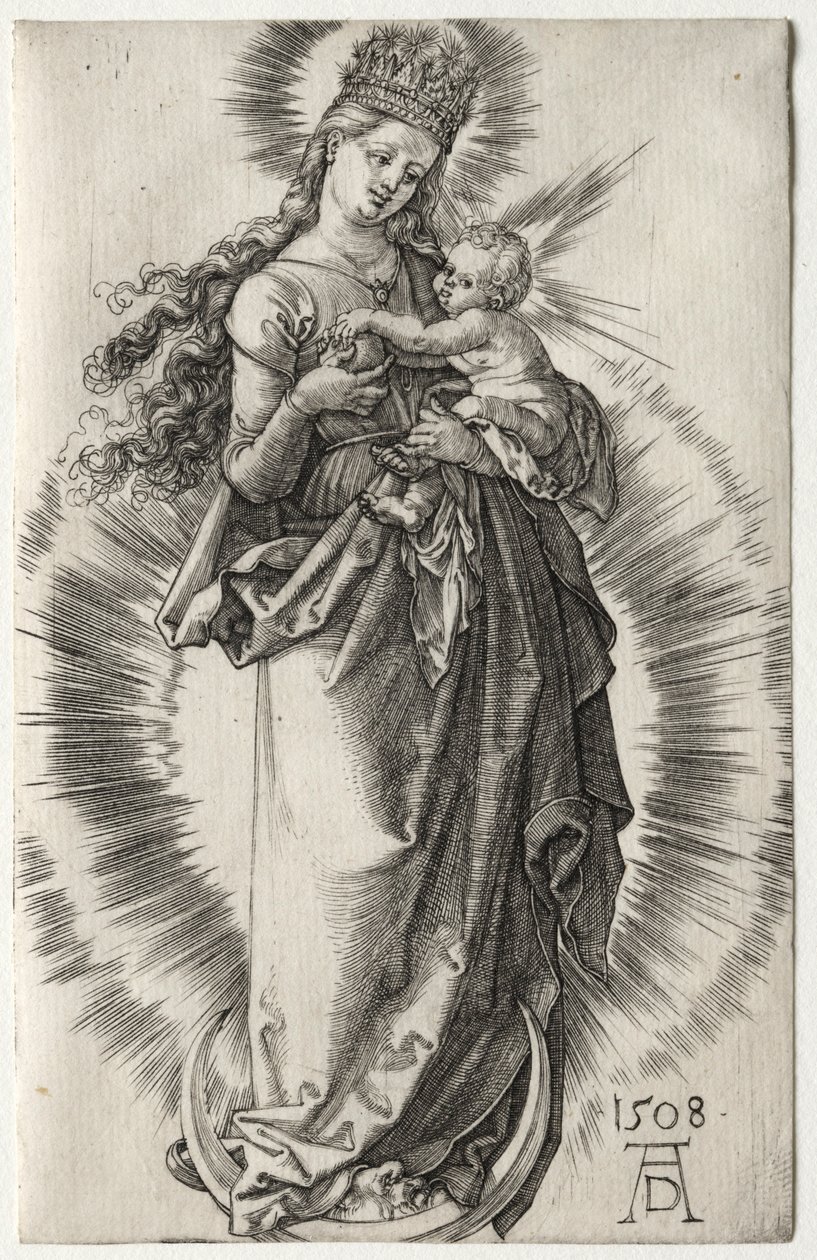 De Maagd met een Sterrenkroon, 1508 door Albrecht Dürer