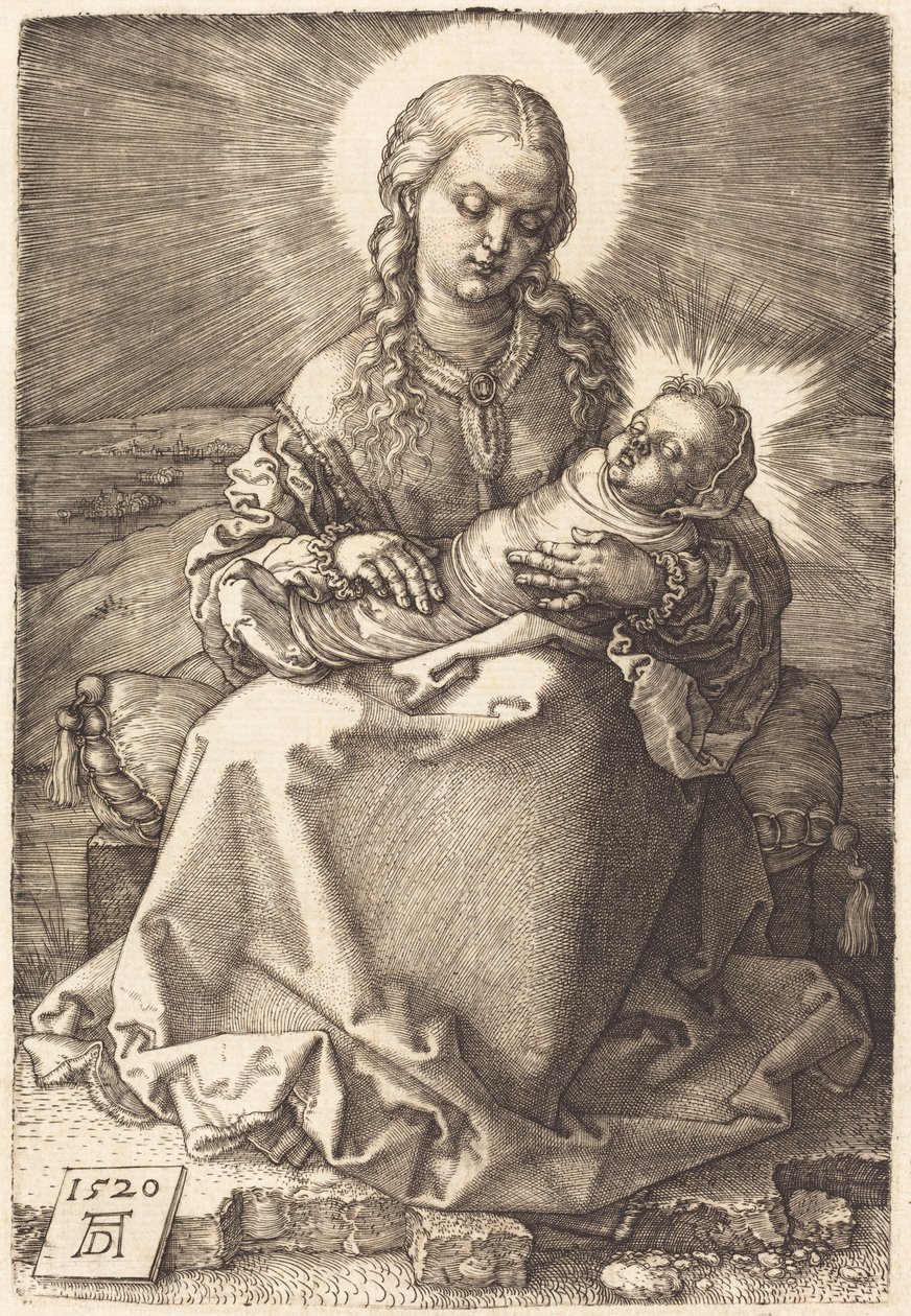 De Maagd met het ingebakerde Kind door Albrecht Dürer