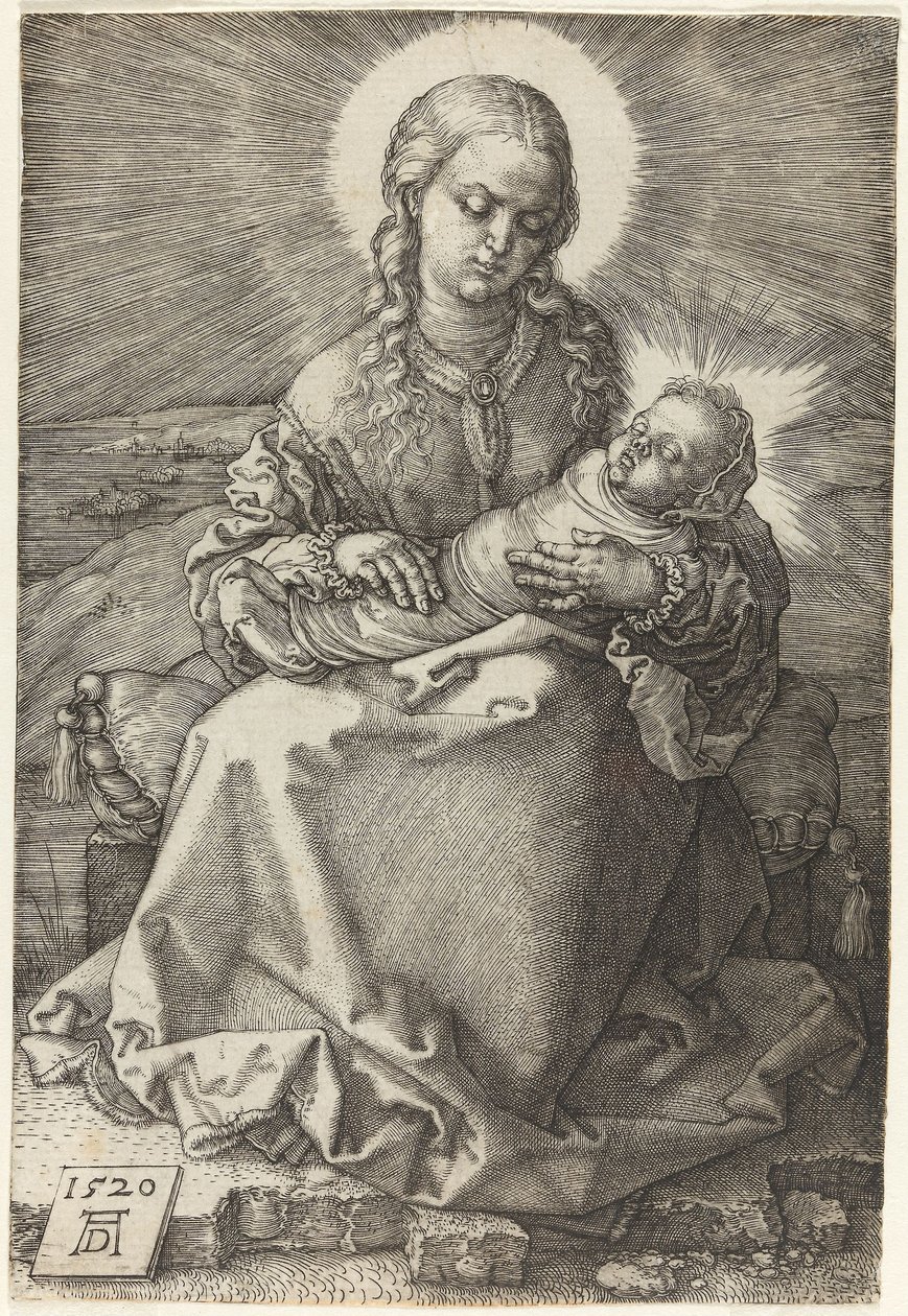 De Maagd met het ingebakerde Kind door Albrecht Dürer