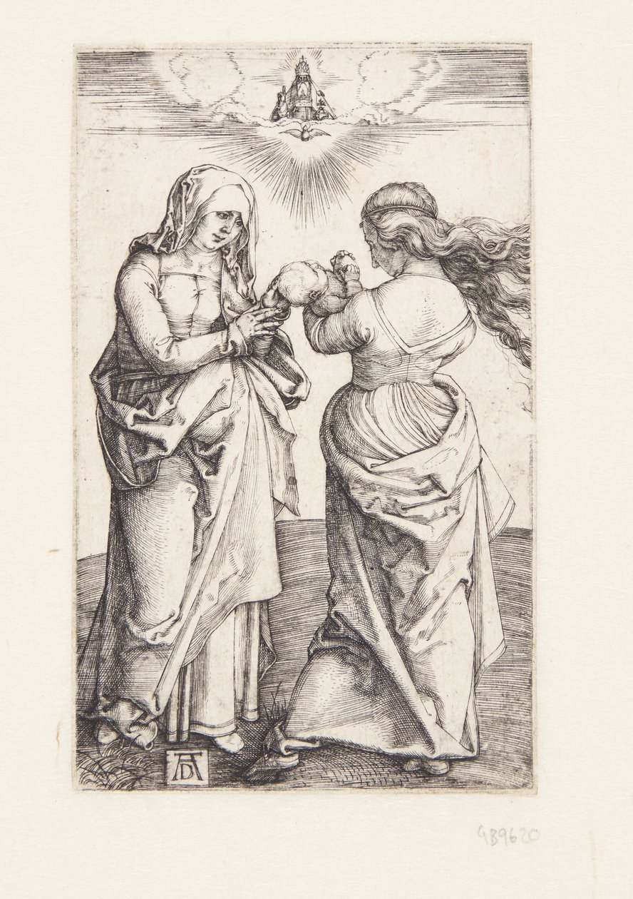 De Maagd met het Christuskind en St. Anna door Albrecht Dürer
