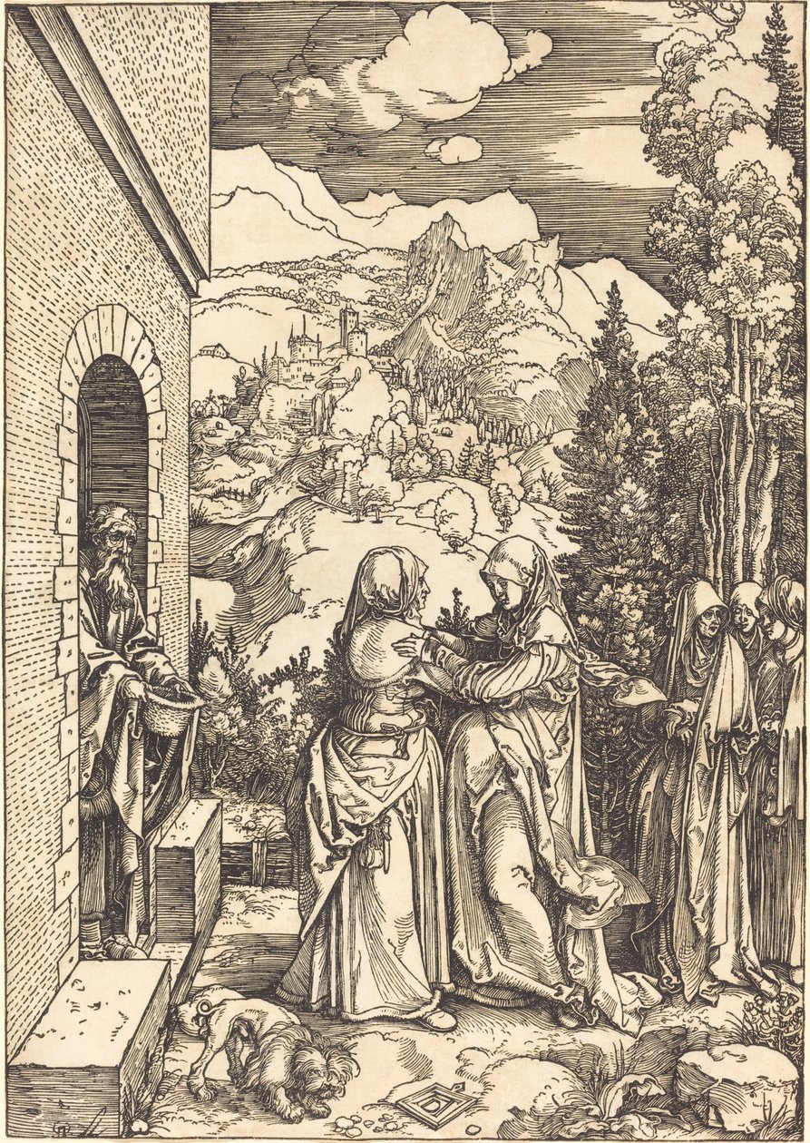 De Visitatie door Albrecht Dürer