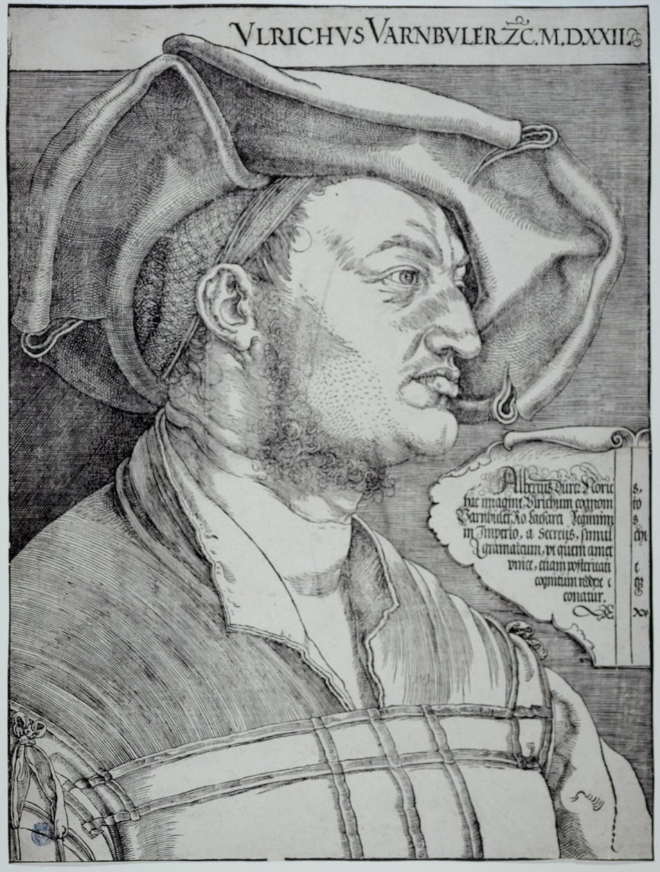 Ulrich Varnbüler (Bartsch 155) door Albrecht Dürer