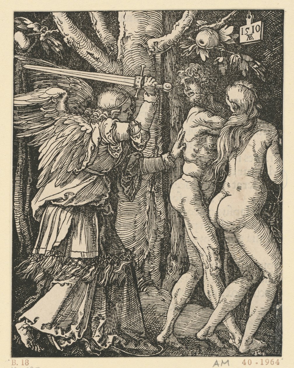 Verdrijving uit het paradijs (Kleine Passie) door Albrecht Dürer
