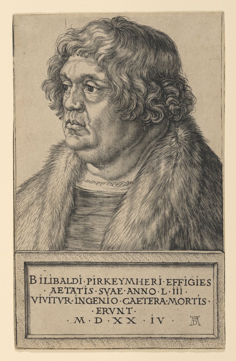 Willibald Pirckheimer door Albrecht Dürer
