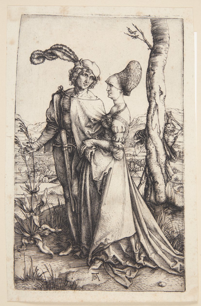 Jong stel bedreigd door de dood door Albrecht Dürer