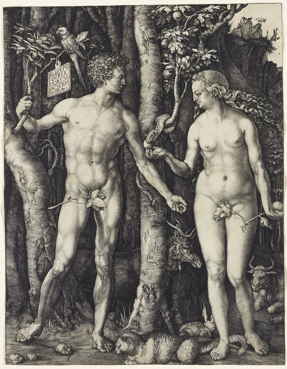Adam en Eva door Albrecht Dürer