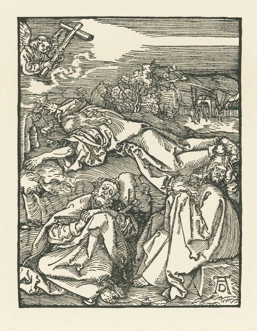 Agonie in de Hof - Christus op de Olijfberg, ca. 1508-09 (houtsnede) door Albrecht Dürer or Duerer