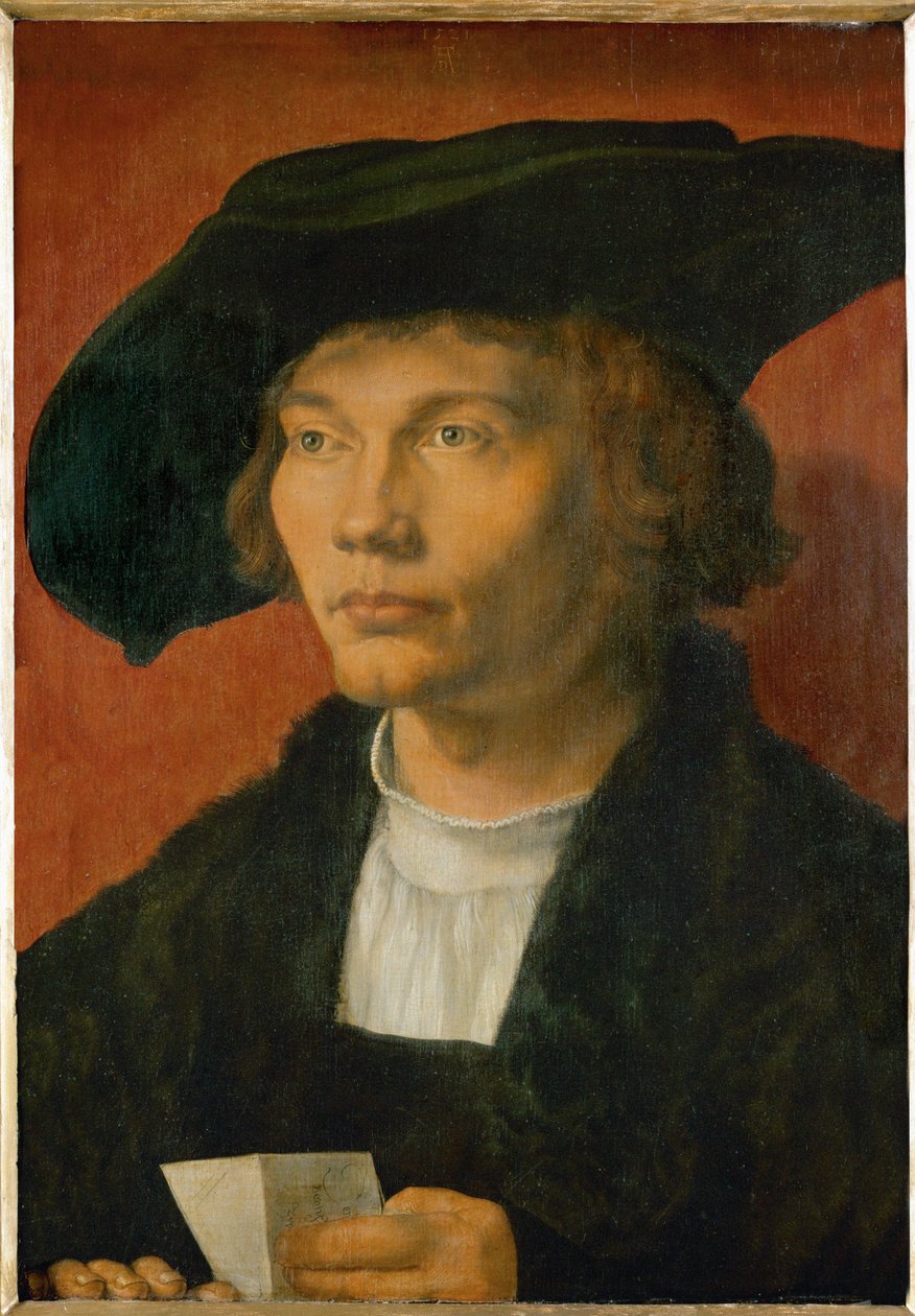 Bernhard von Reesen (schilderij op eikenhout) door Albrecht Dürer or Duerer