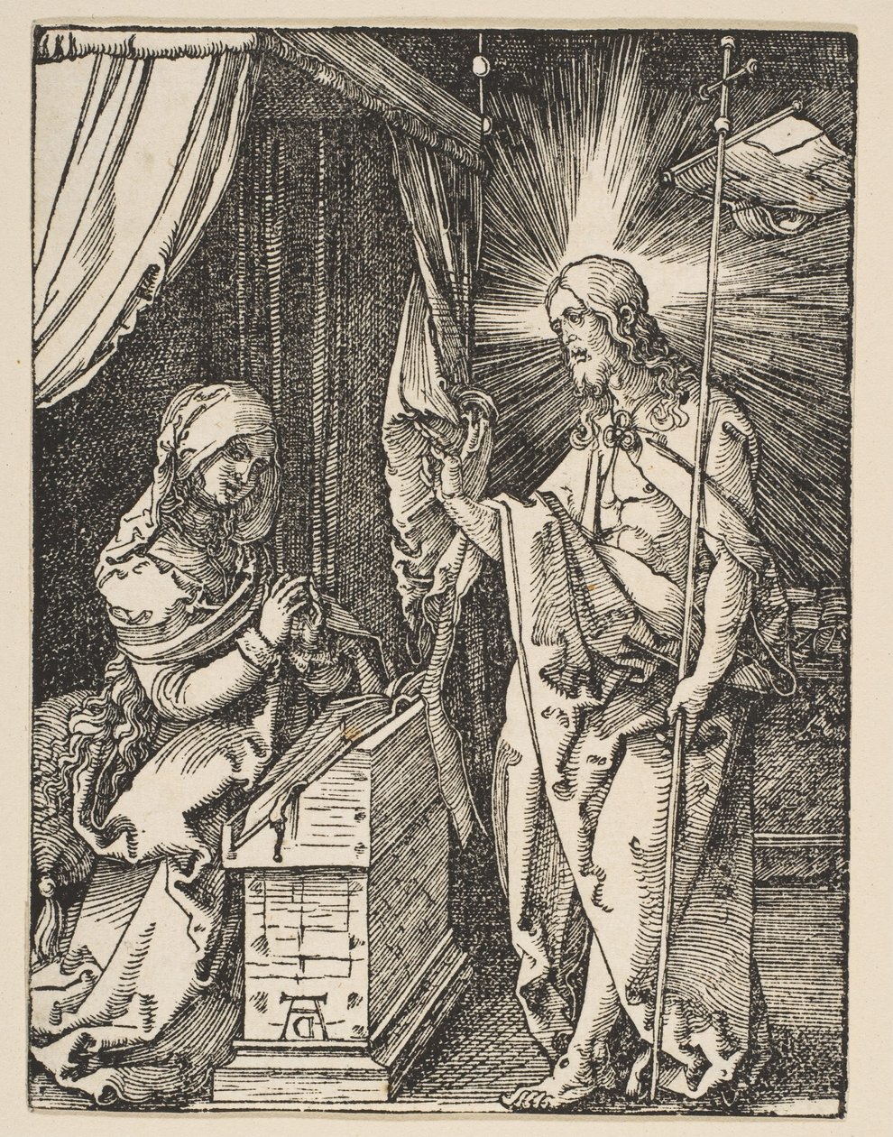 Christus verschijnt aan zijn moeder, uit de Kleine Passie, ca. 1510 door Albrecht Dürer