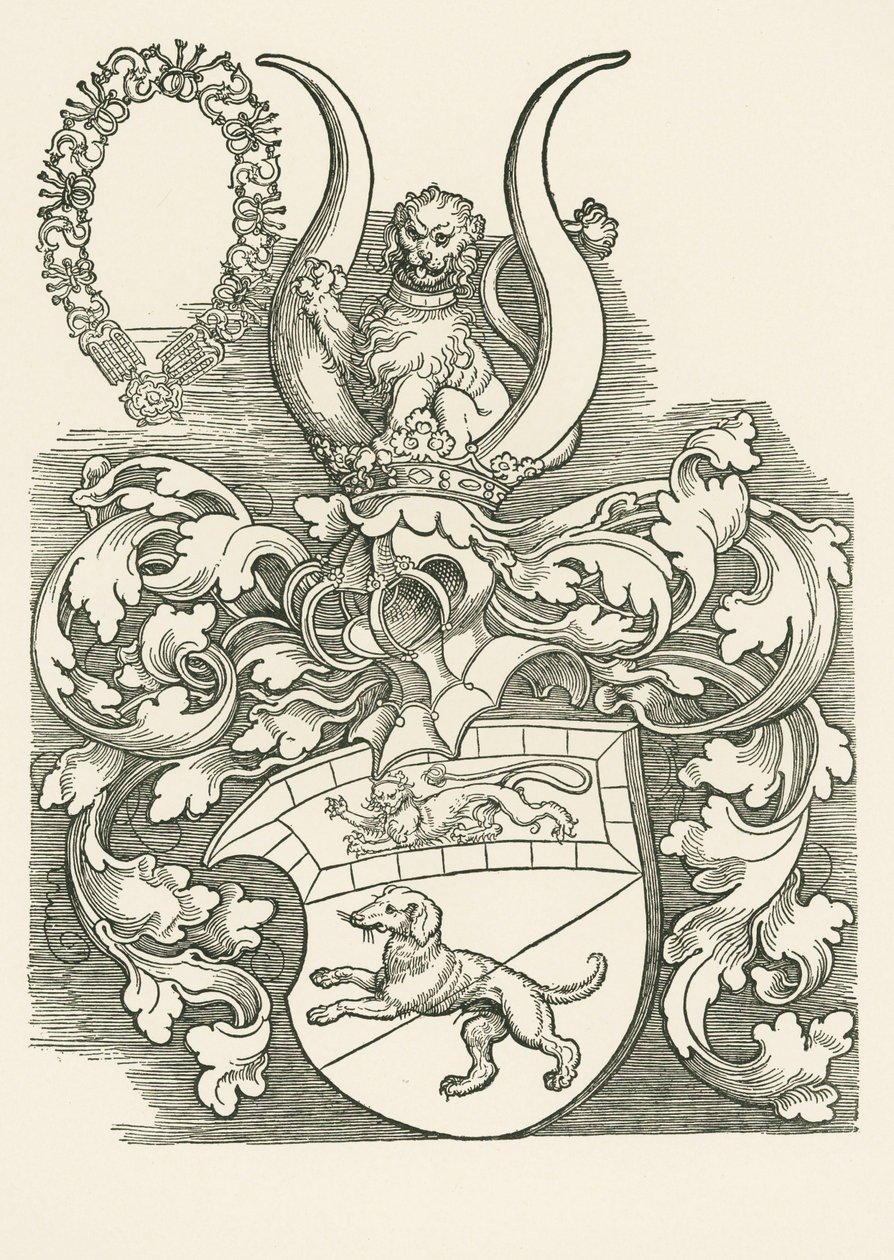 Wapen van Lorenz Staiber door Albrecht Dürer or Duerer