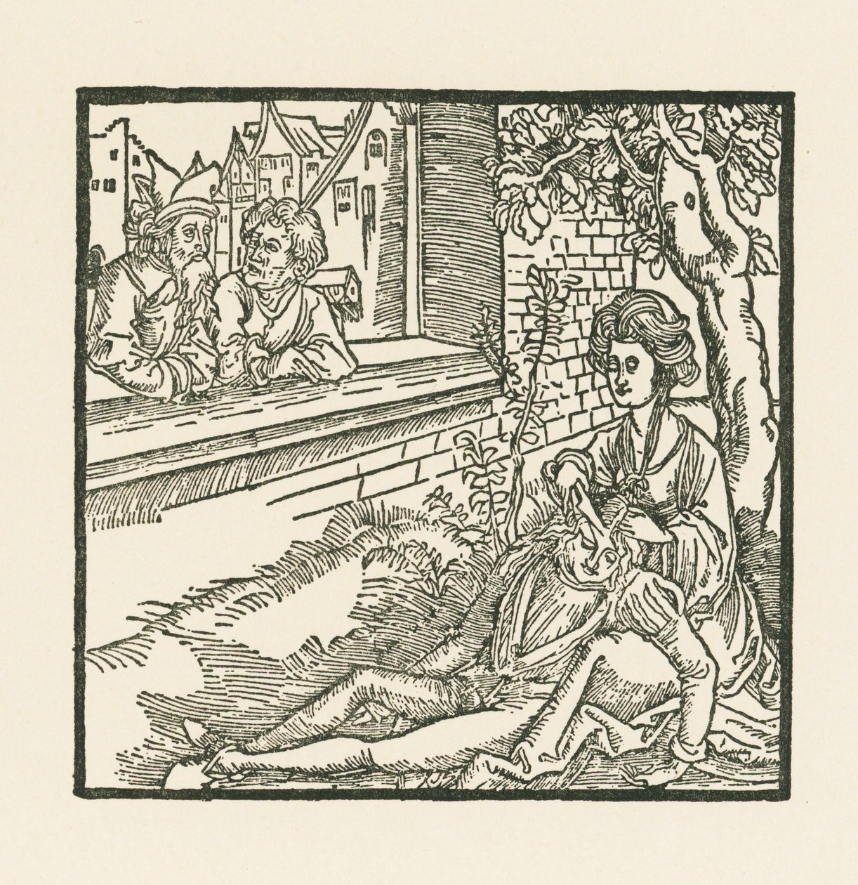 Delila knipt Simsons haar af door Albrecht Dürer or Duerer
