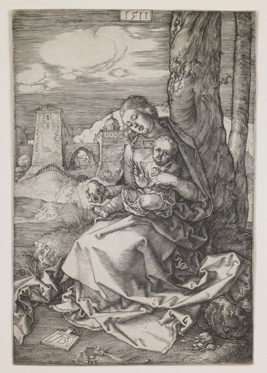 Madonna met de peer door Albrecht Dürer or Duerer