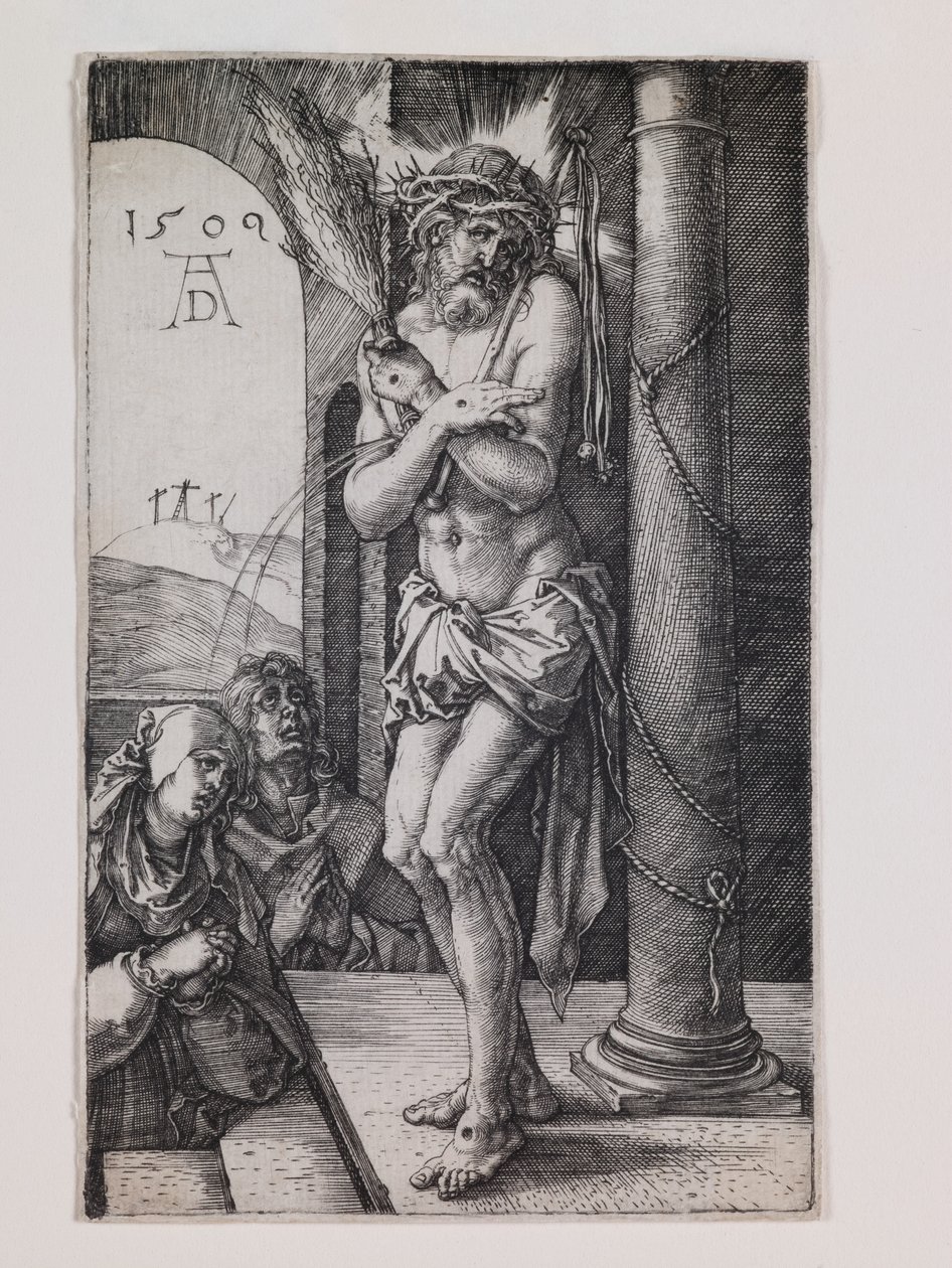 Man van Smarten bij de Zuil, uit de serie "De Kleine Passie". door Albrecht Dürer or Duerer