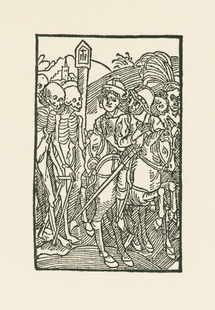 Ontmoeting tussen de levenden en de doden door Albrecht Dürer or Duerer