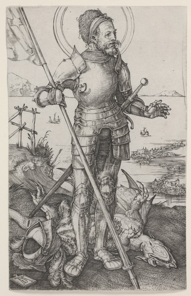 Sint Joris te voet door Albrecht Dürer