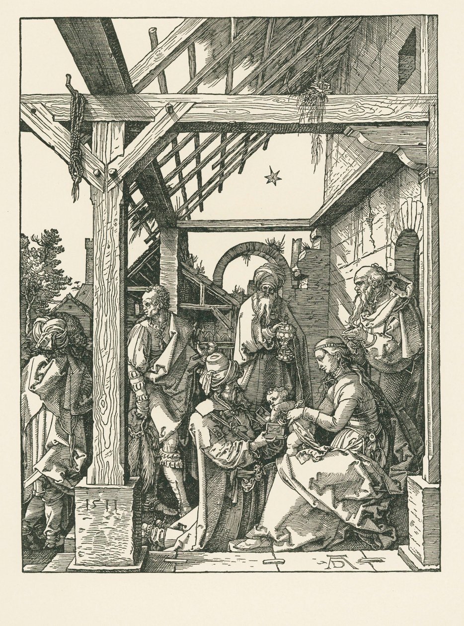 De aanbidding van de Wijzen door Albrecht Dürer or Duerer