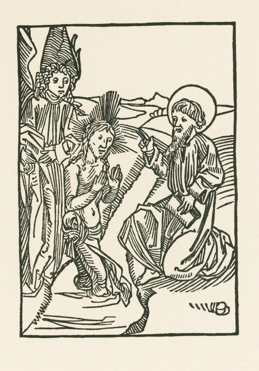 De doop van Christus in de Jordaan door Albrecht Dürer or Duerer