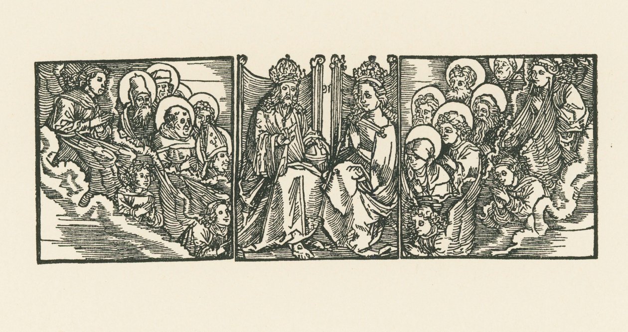 De kroning van de Maagd door Albrecht Dürer or Duerer