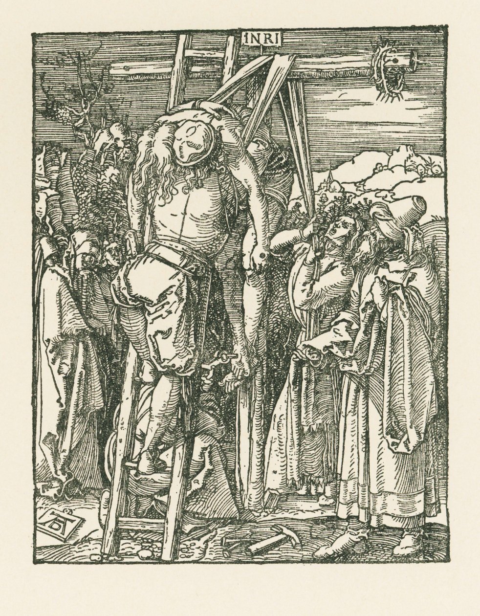 De Kruisafneming, ca. 1509-10 (houtsnede) door Albrecht Dürer or Duerer