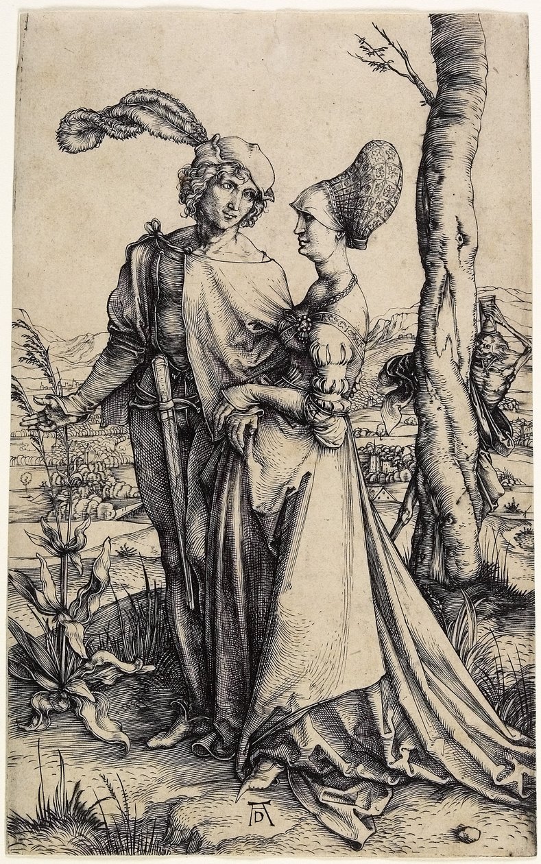 De Promenade, ca. 1496 door Albrecht Dürer