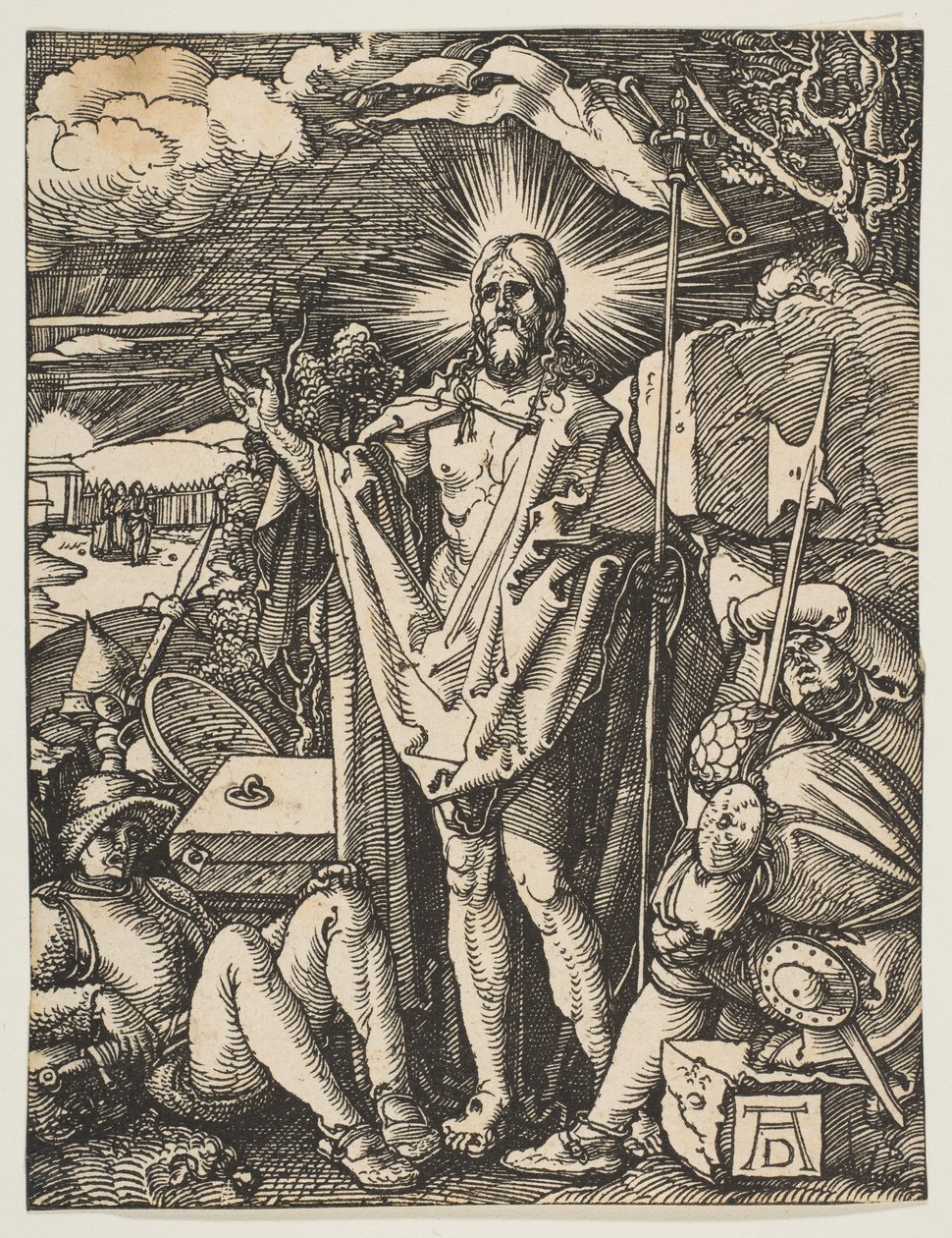 De opstanding, uit de Kleine Passie, ca. 1510 door Albrecht Dürer
