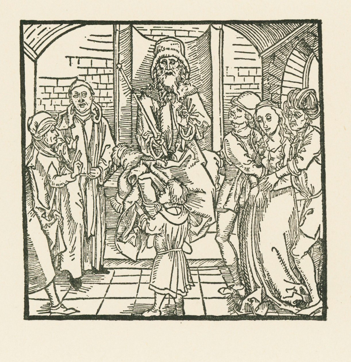 Het oordeel van Salomo door Albrecht Dürer or Duerer