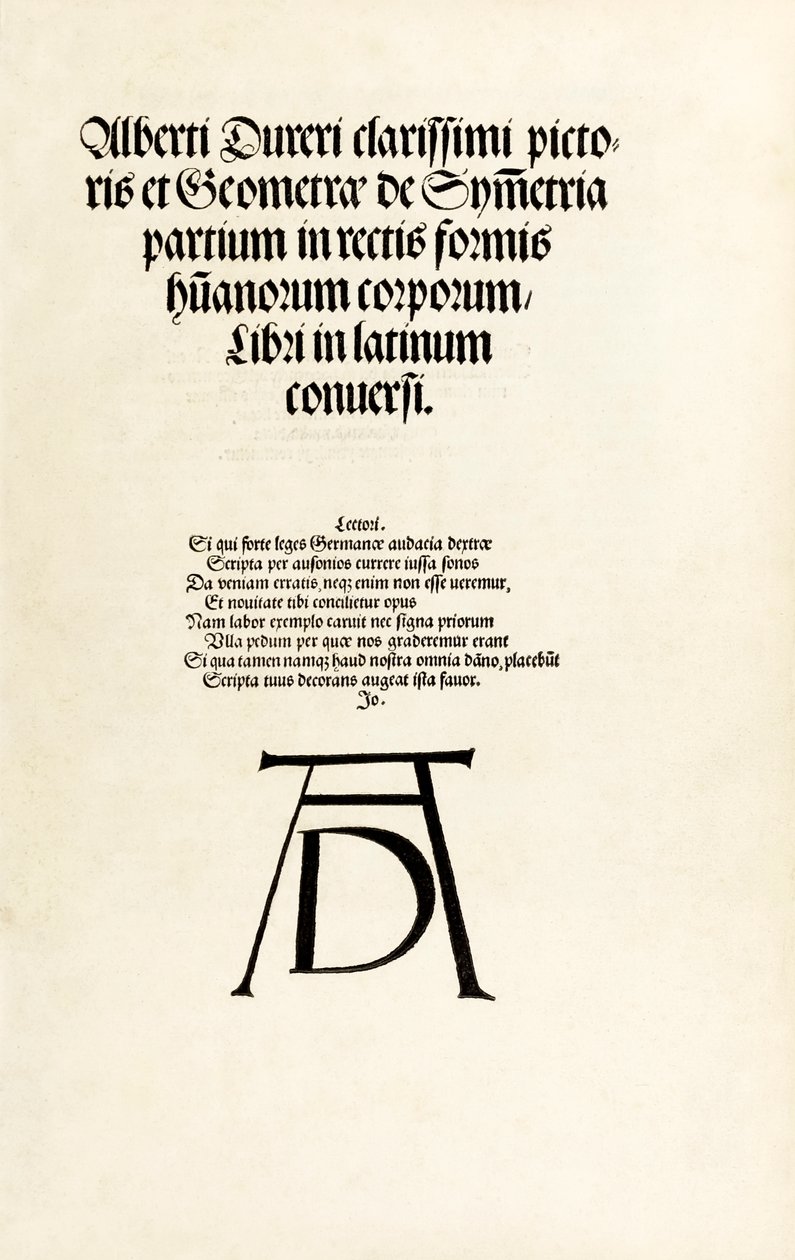 Titelpagina met Durer
