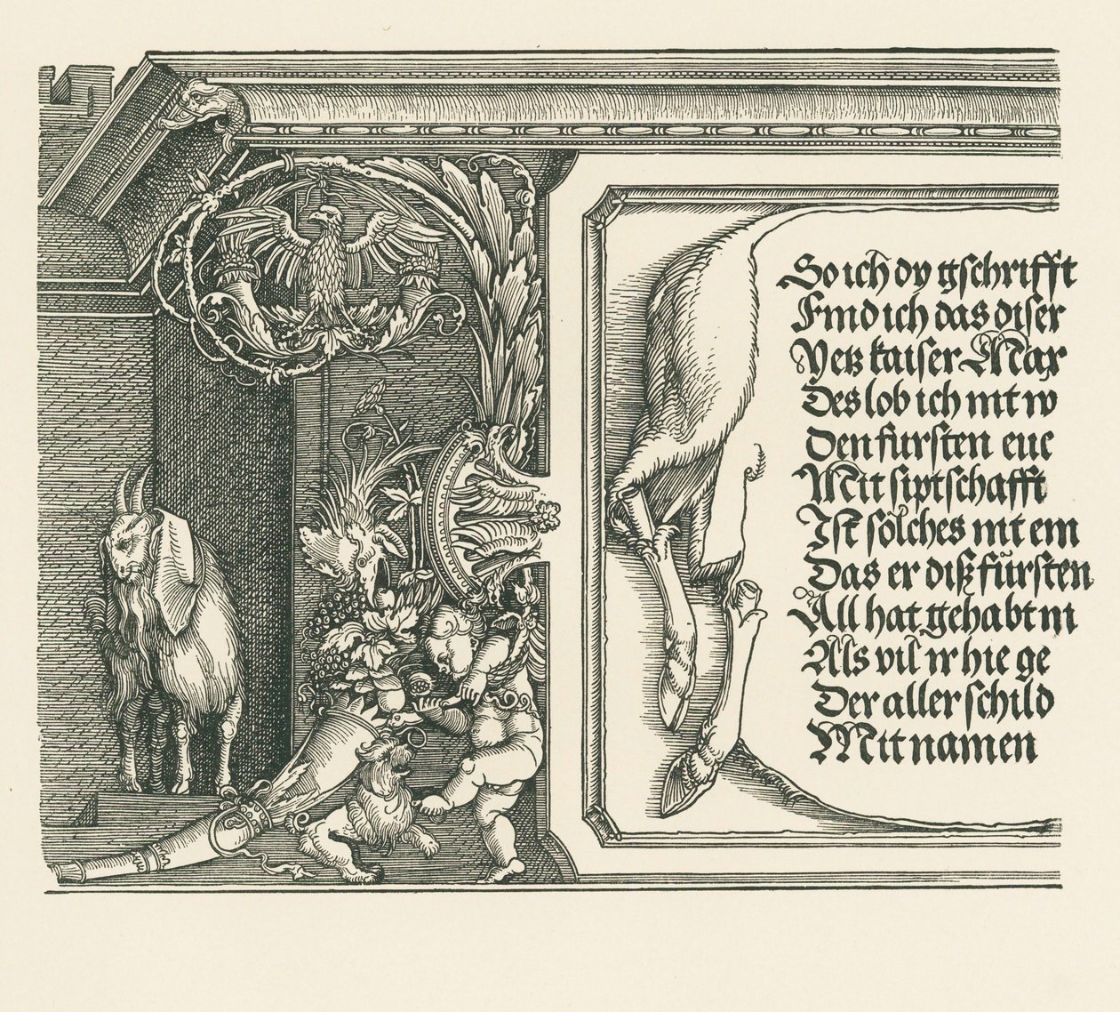 Triomfboog voor keizer Maximiliaan I door Albrecht Dürer or Duerer