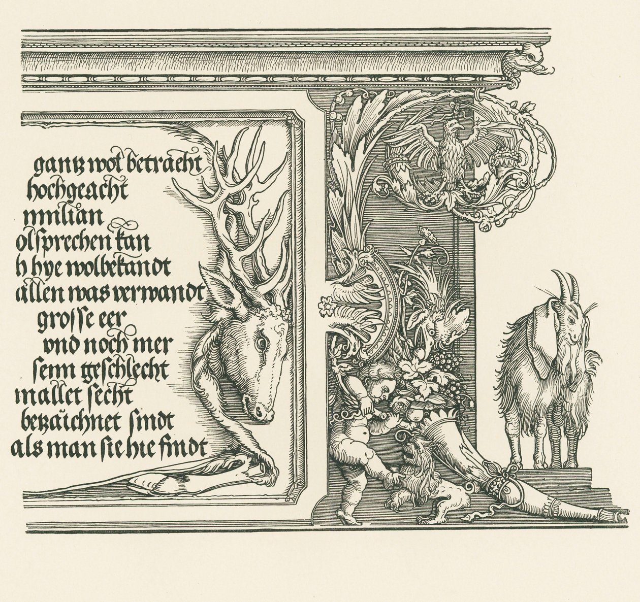 Triomfboog voor keizer Maximiliaan I door Albrecht Dürer or Duerer