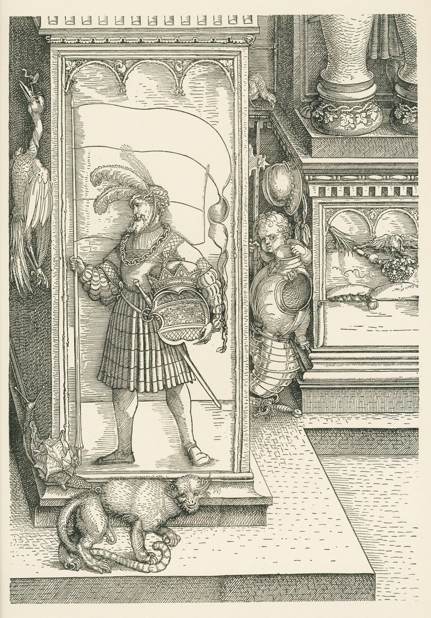 Triomfboog voor keizer Maximiliaan I door Albrecht Dürer or Duerer