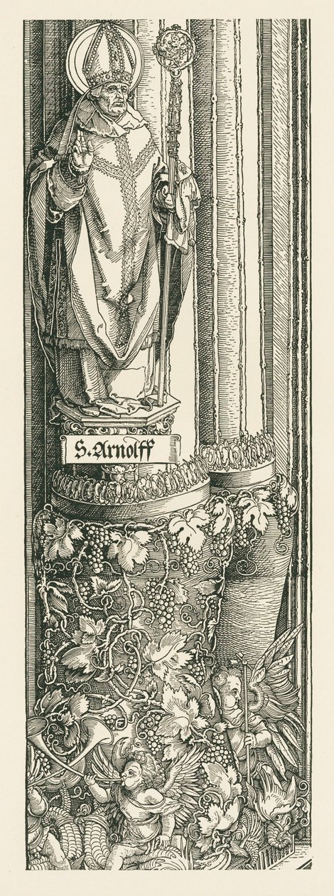Triomfboog voor keizer Maximiliaan I door Albrecht Dürer or Duerer