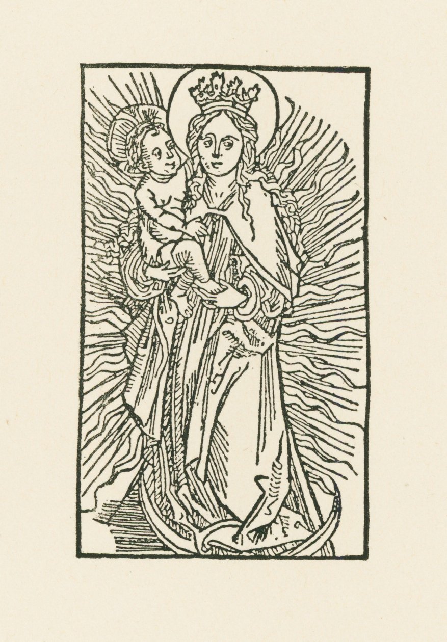 Maria in de zon door Albrecht Dürer or Duerer