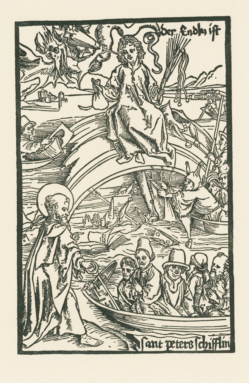" Over de minachting van ongeluk " door Albrecht Dürer or Duerer