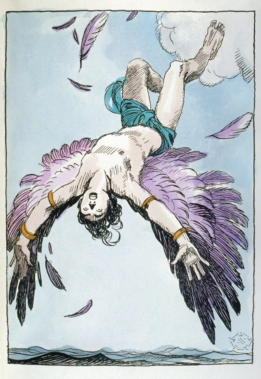 De val van Icarus door Aleardo Terzi