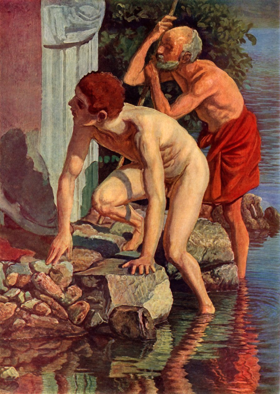 Schets voor het schilderij Christus verschijnt aan de menigte, ca. 1830s, 1965 door Aleksandr Ivanov