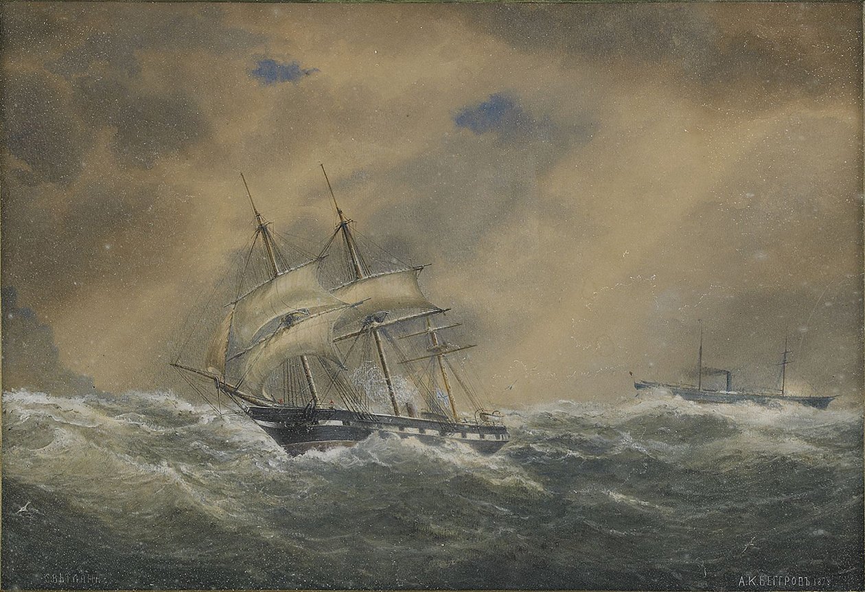 De stoomfregat Svetlana, 1878 door Aleksandr Karlovich Beggrov