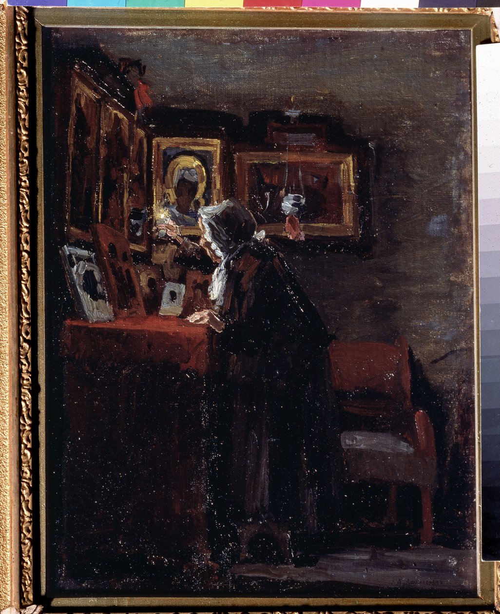 Voor een religieus feest door Aleksei Fyodorovich Afanasyev