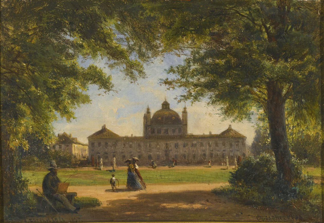 Fredensborg Paleis door Aleksei Petrovich Bogolyubov