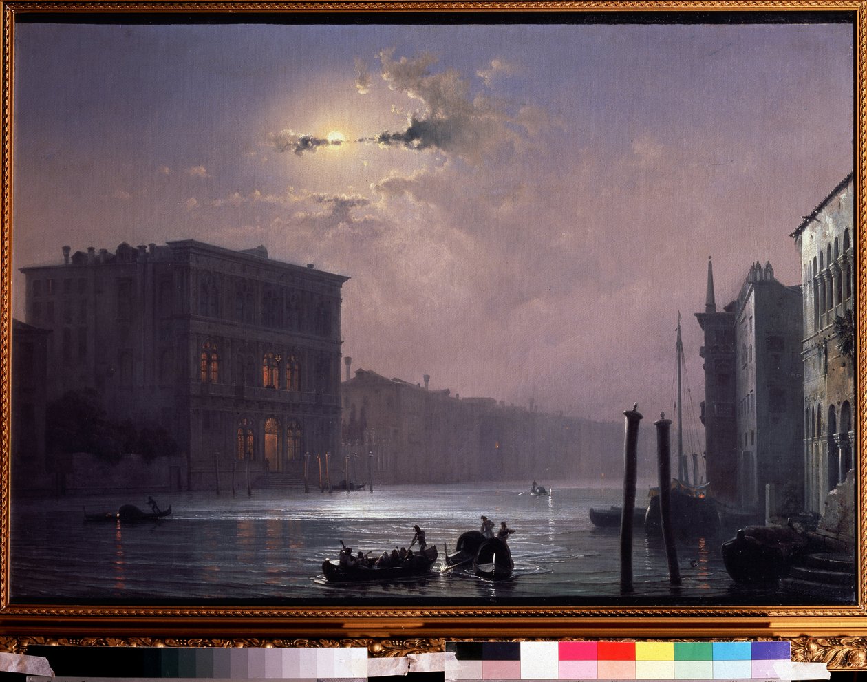 Het grote kanaal in Venetië (Italië) door Aleksei Petrovich Bogolyubov
