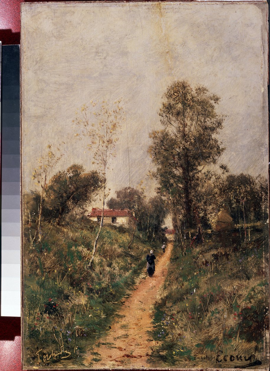 Het pad. Ecouen door Aleksei Petrovich Bogolyubov