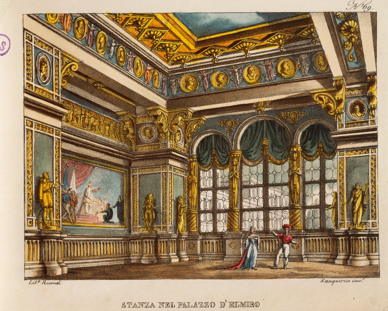 Kamer in het paleis van Elmiro, uit 