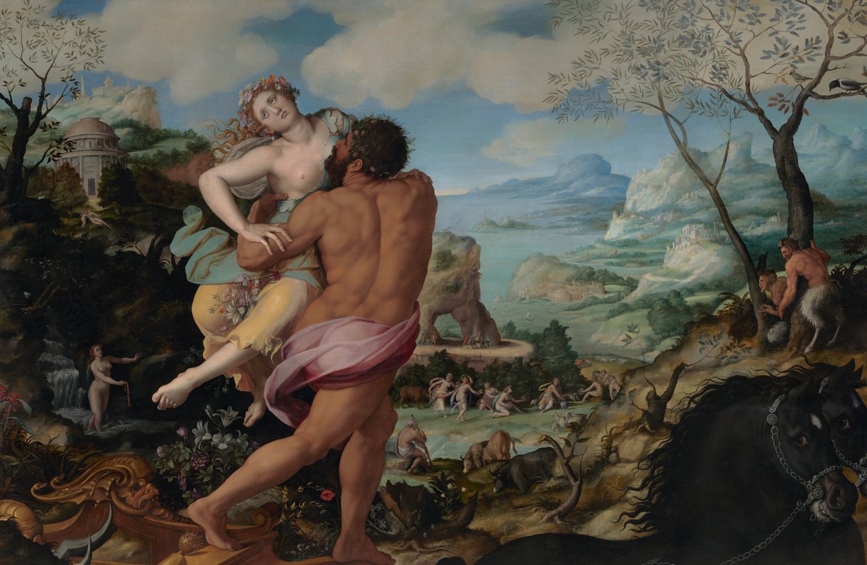 De ontvoering van Proserpine door Alessandro Allori