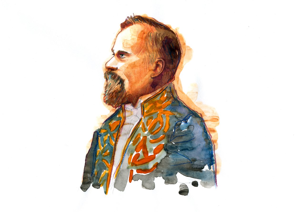 Portret van Raymond Poincare (1860-1934) circa 1914 in kostuum van het Legioen van Eer door Alessandro Lonati