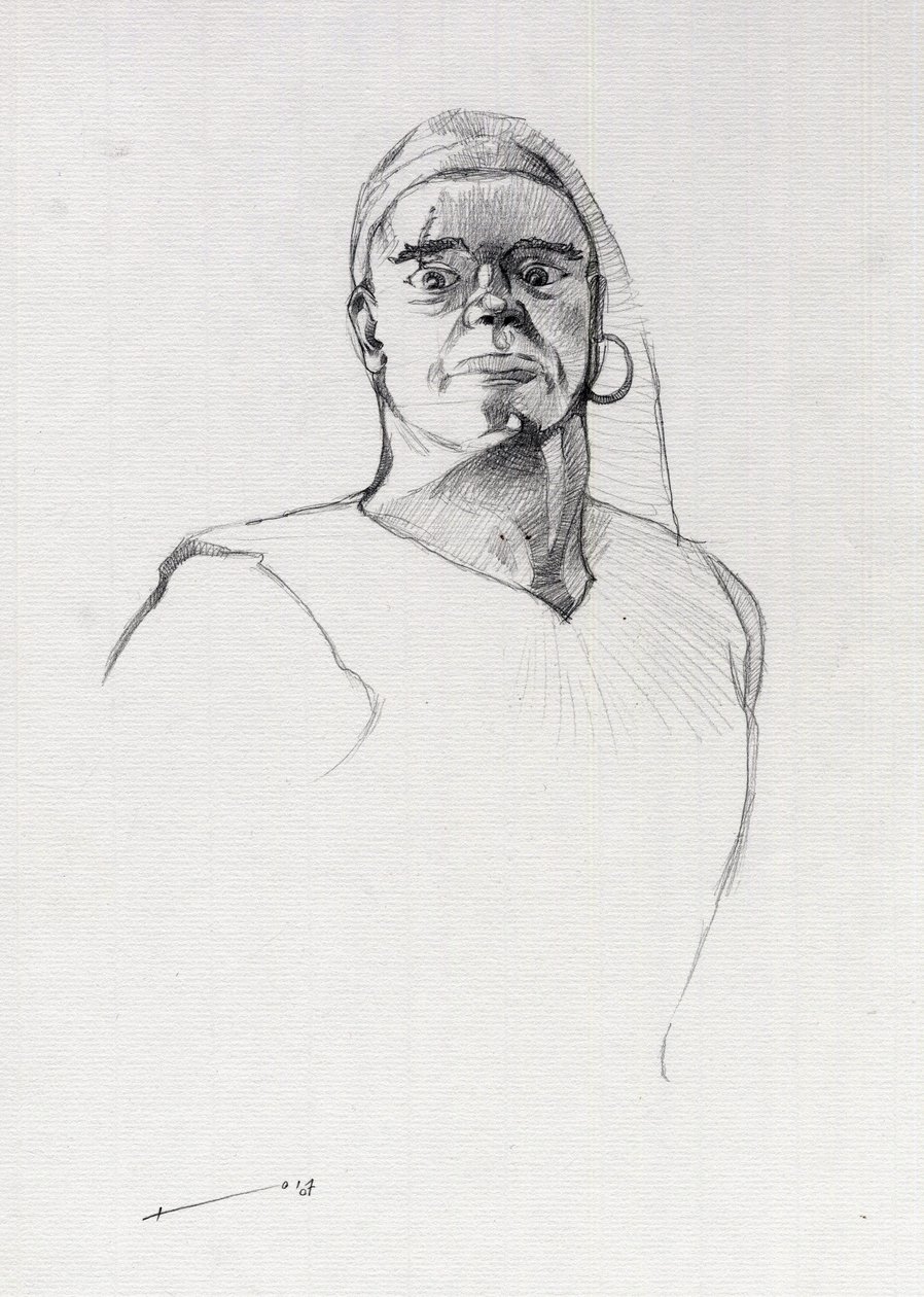 Portret van een piraat (kaper) of buste van een zeeman door Alessandro Lonati