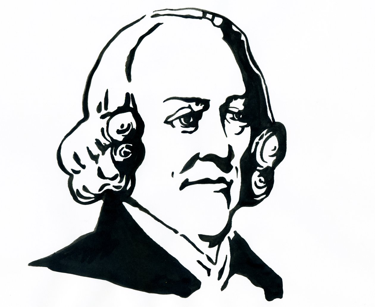 Portret van de filosoof en econoom Adam Smith (1723-1790) door Alessandro Lonati